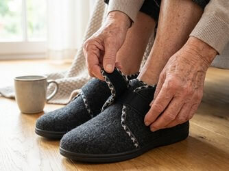 velcro lukning på komfortable dame sutsko